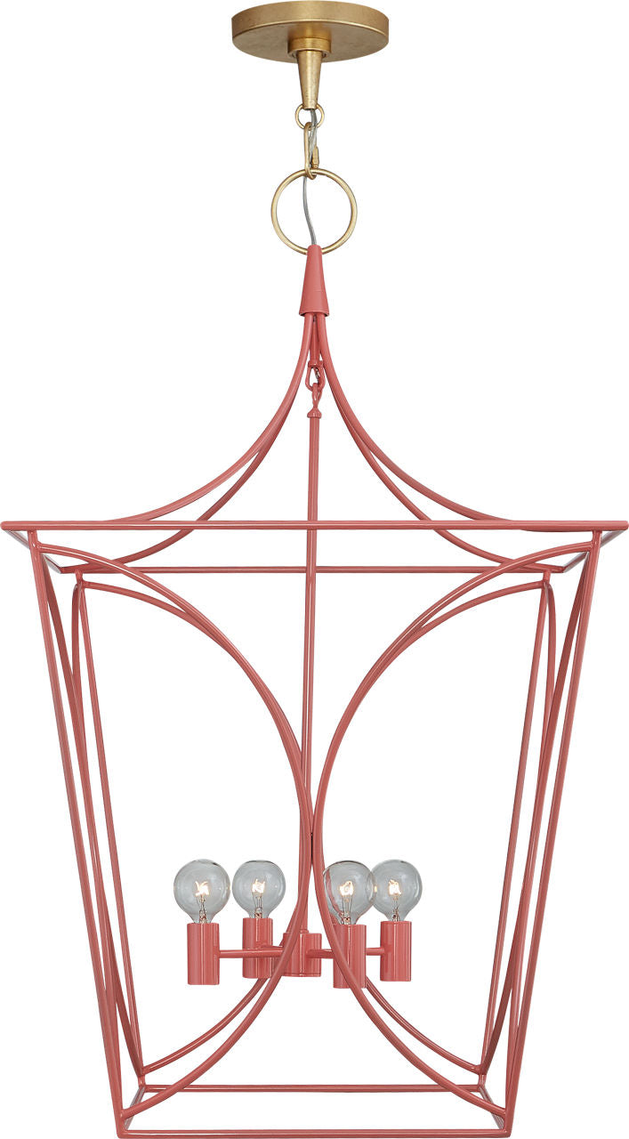 Cavanagh Medium Lantern | Coral and Gild