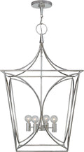 Cavanagh Medium Lantern | Polished Nickel