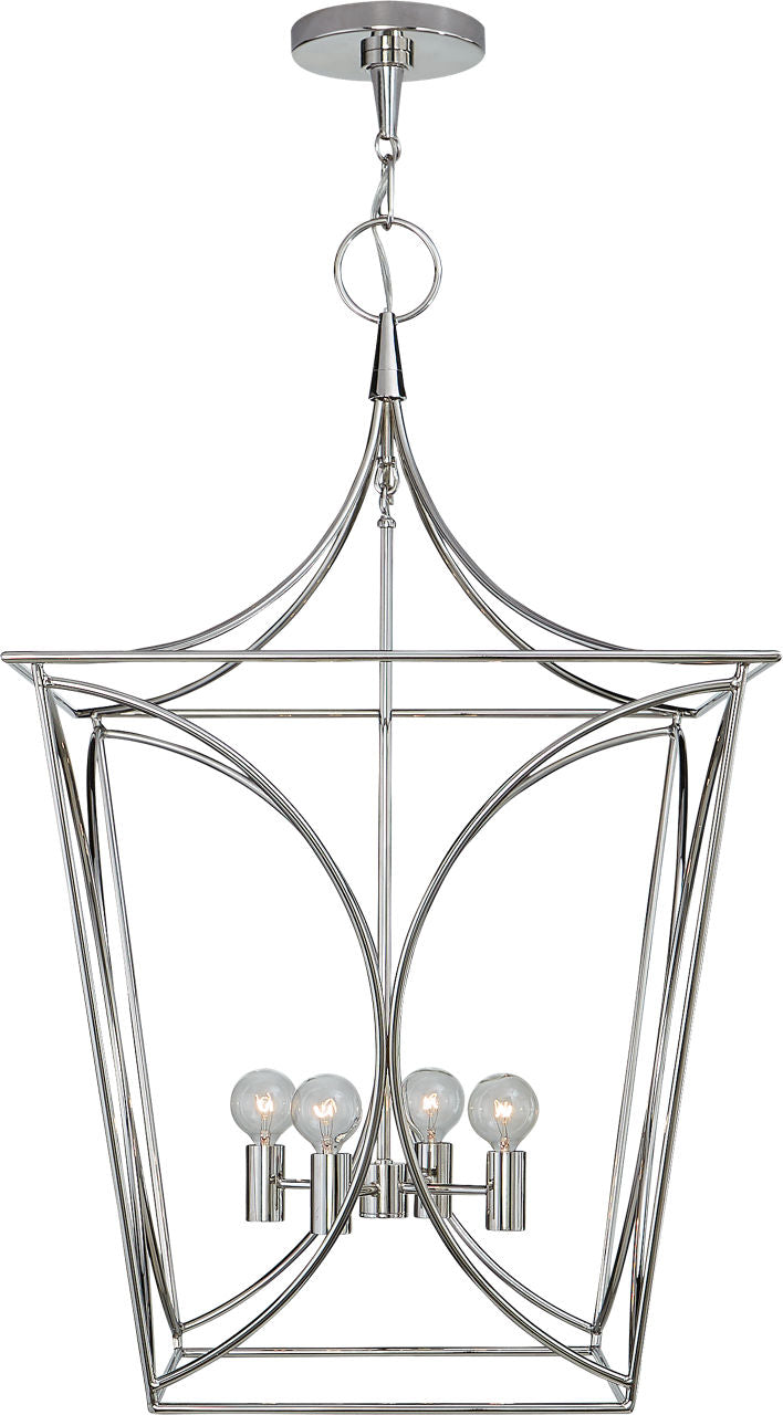 Cavanagh Medium Lantern | Polished Nickel