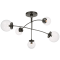 Prescott Medium Mobile Chandelier | Bronze | Clear Glass