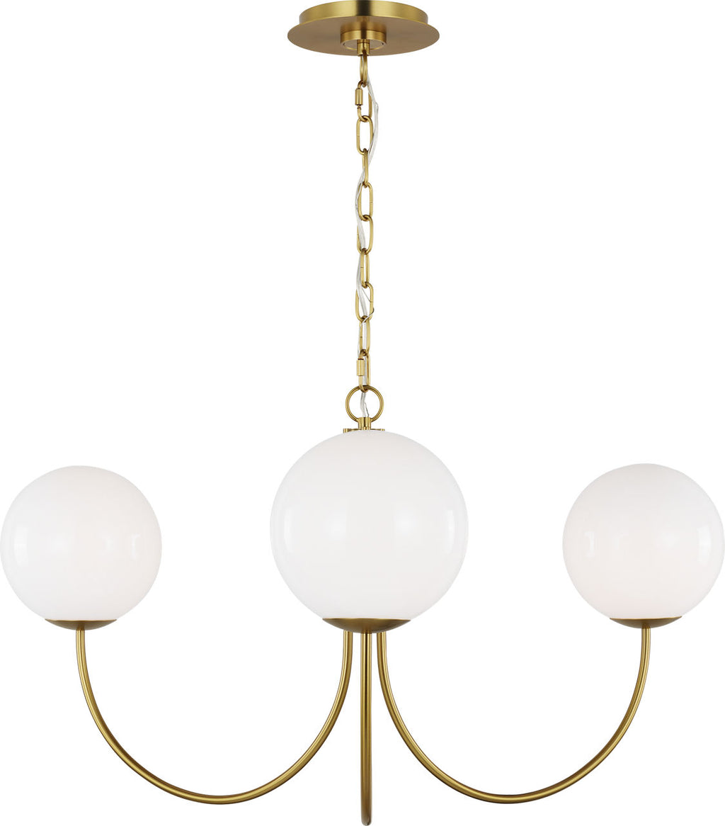 Noemie Medium Chandelier Burnished Brass