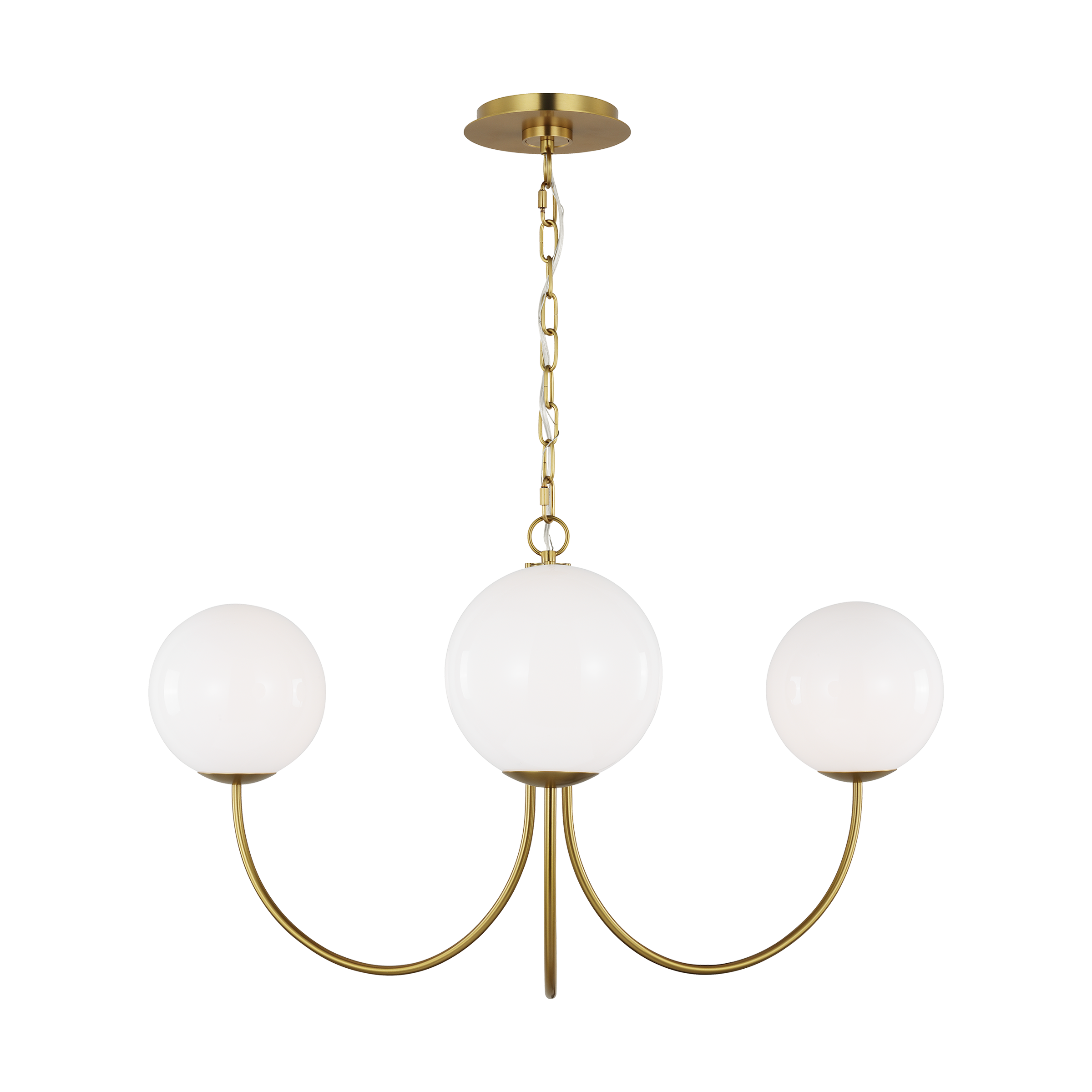 Noemie Medium Chandelier Burnished Brass