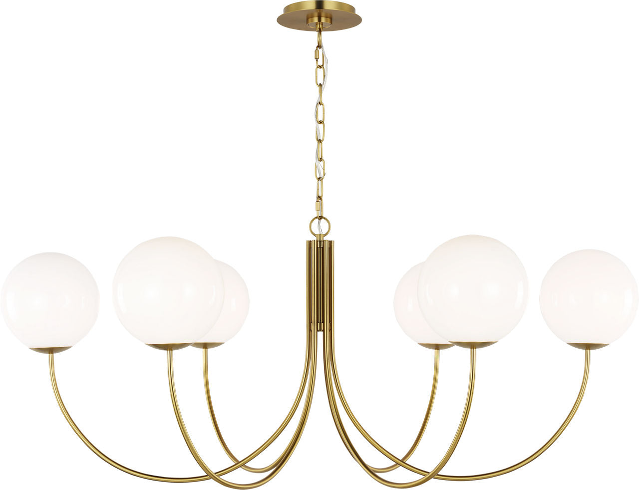 Noemie Extra Large Chandelier Burnished Brass