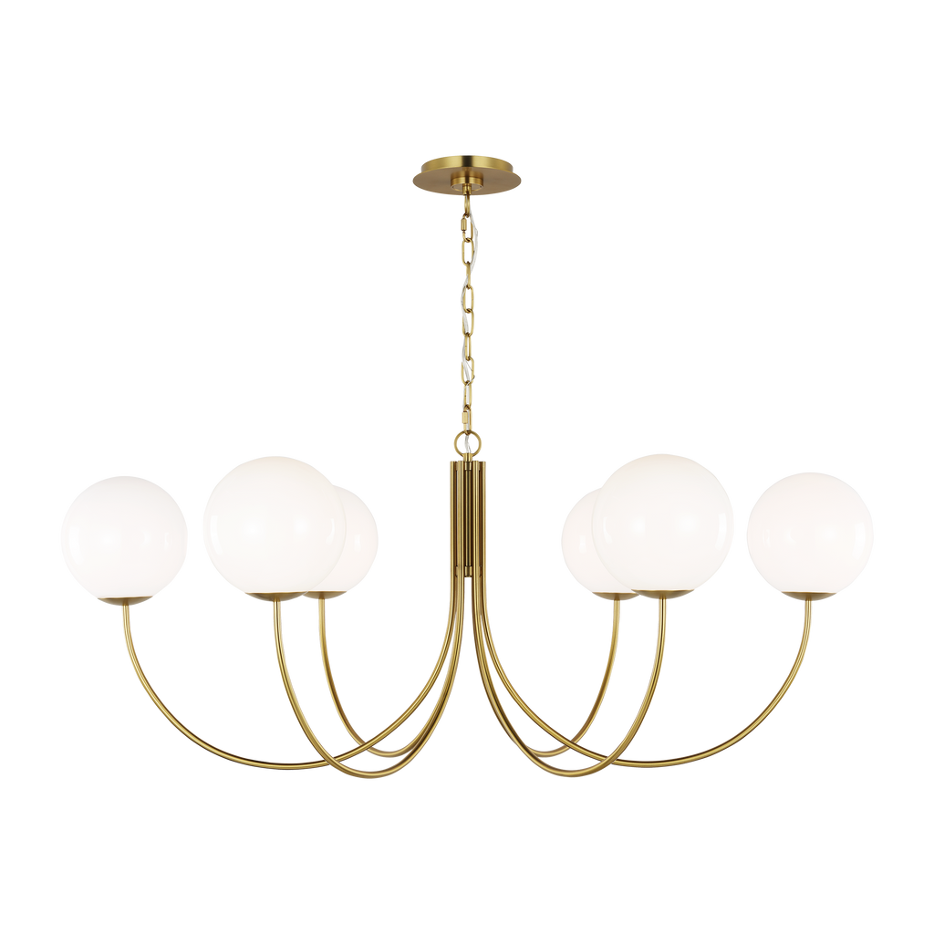 Noemie Extra Large Chandelier Burnished Brass
