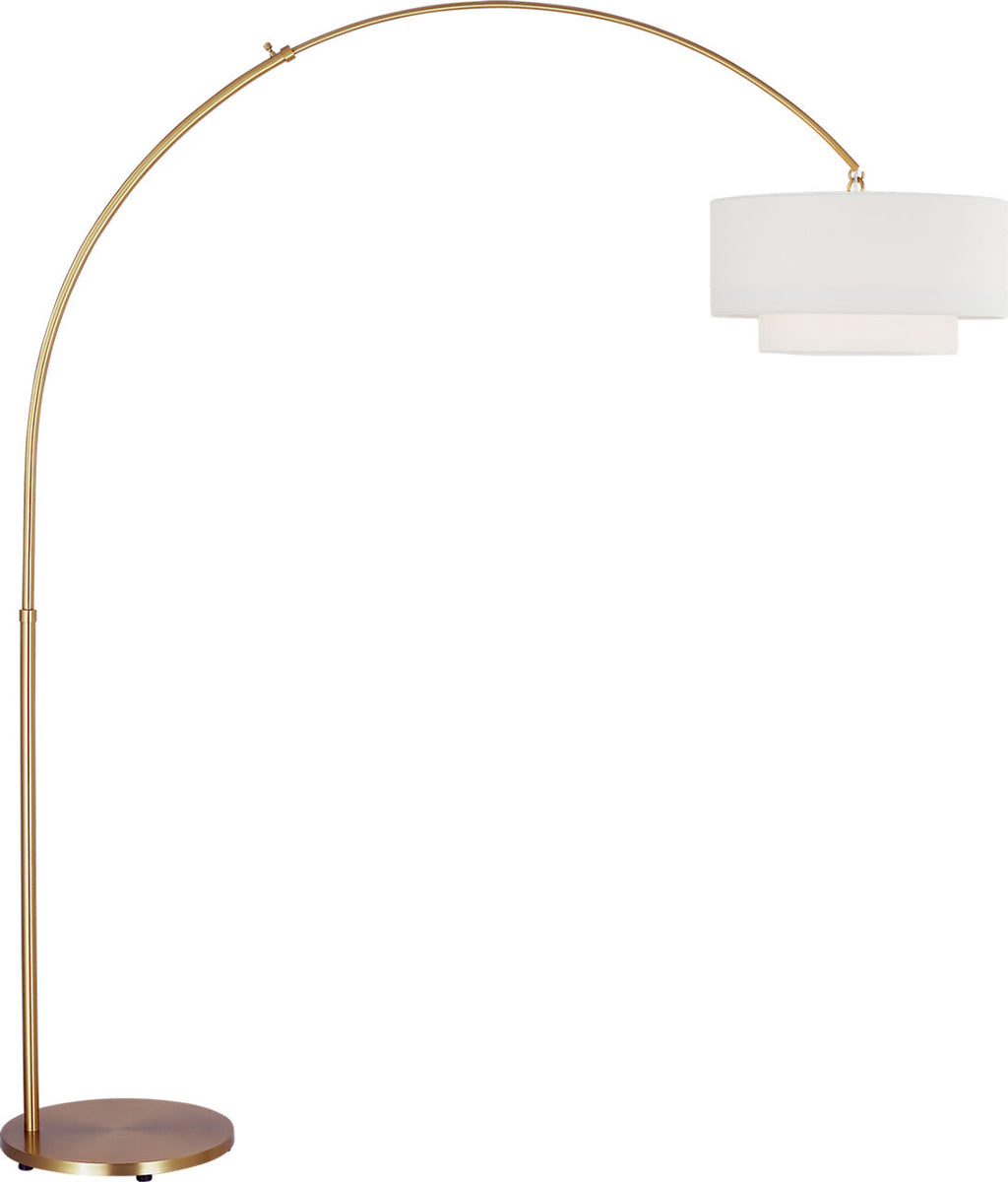 Sawyer Floor Lamp Burnished Brass Bulbs Inc
