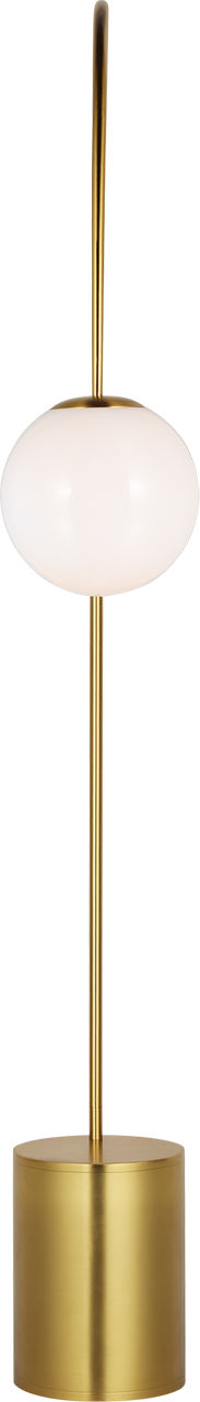 Noemie Extra Large Floor Lamp Burnished Brass Bulbs Inc