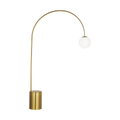 Noemie Extra Large Floor Lamp Burnished Brass Bulbs Inc