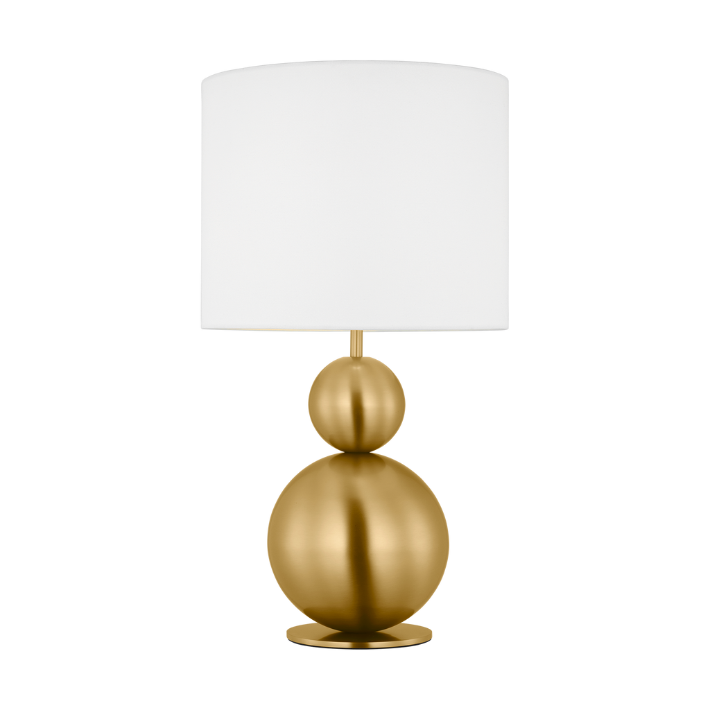 Suki Medium Table Lamp Burnished Brass Bulbs Inc