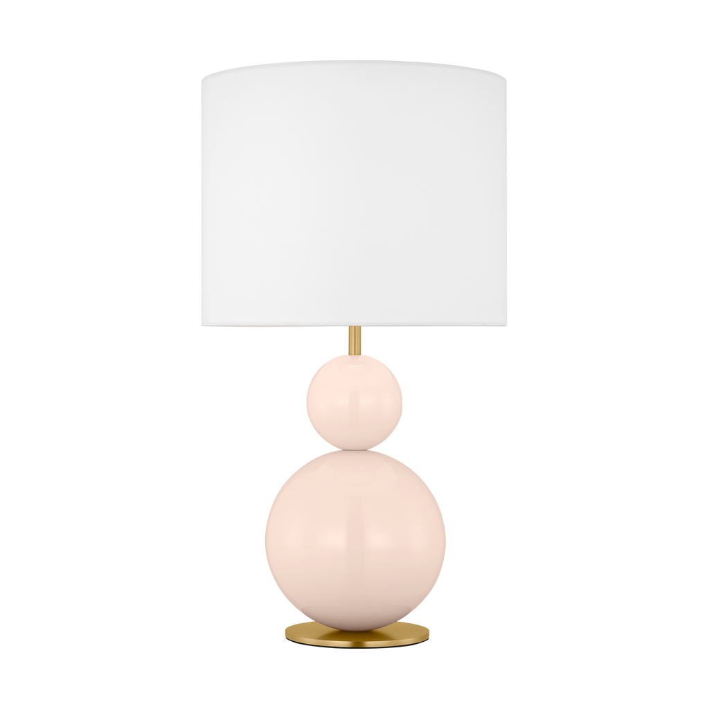 Suki Medium Table Lamp Blush Bulbs Inc