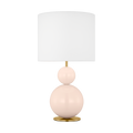 Suki Medium Table Lamp Blush Bulbs Inc