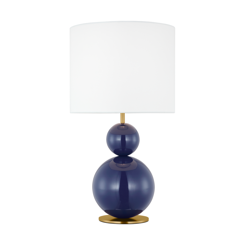 Suki Medium Table Lamp Navy Bulbs Inc