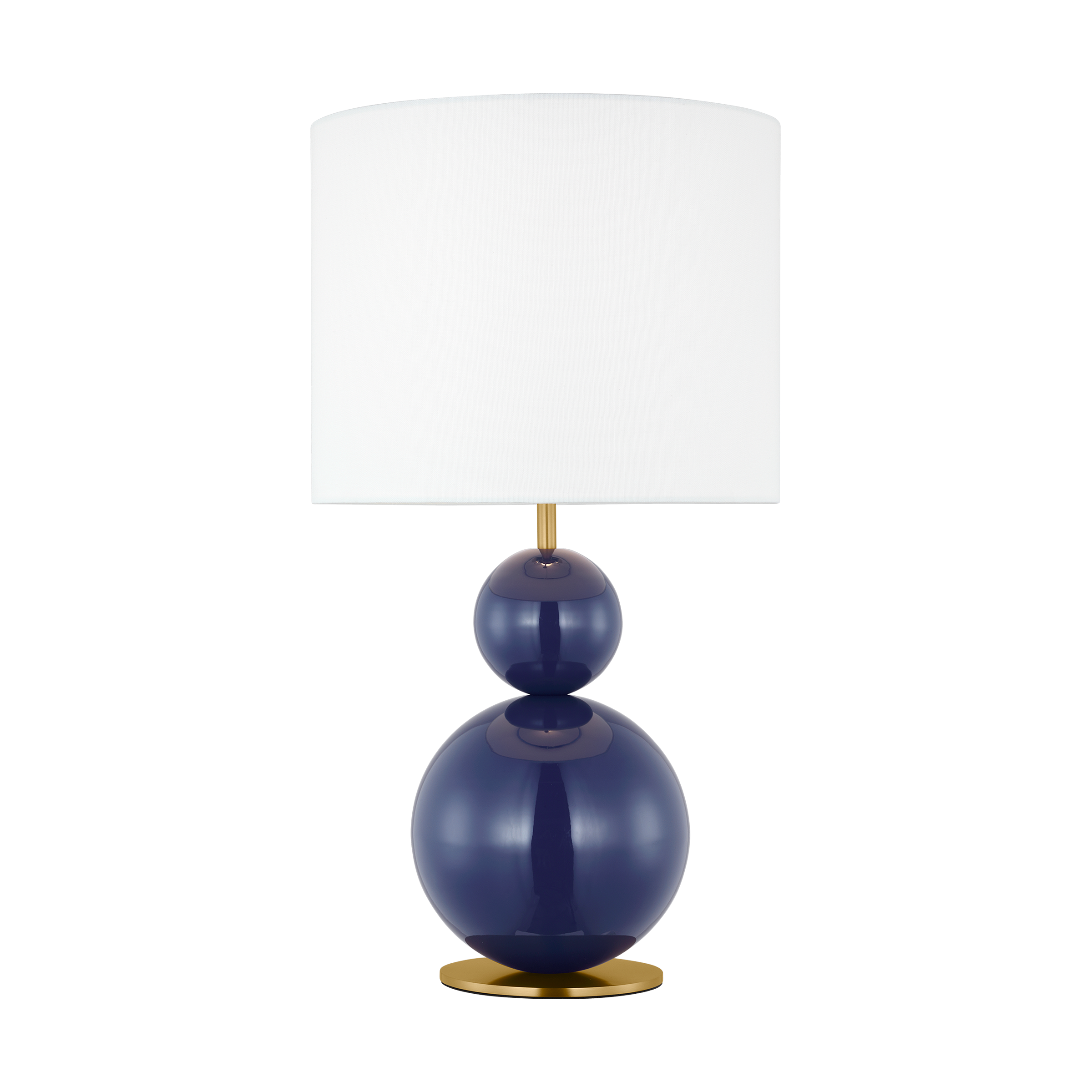 Suki Medium Table Lamp Navy Bulbs Inc