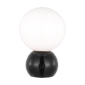 Suki Rechargeable Mini Table Lamp Gloss Black Bulbs Inc