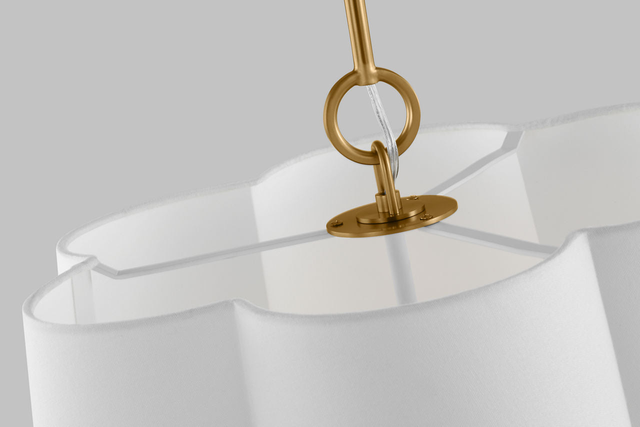 Bronte Medium Hanging Shade Burnished Brass