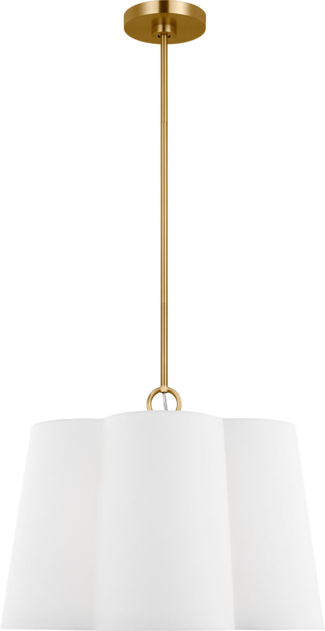 Bronte Medium Hanging Shade Burnished Brass