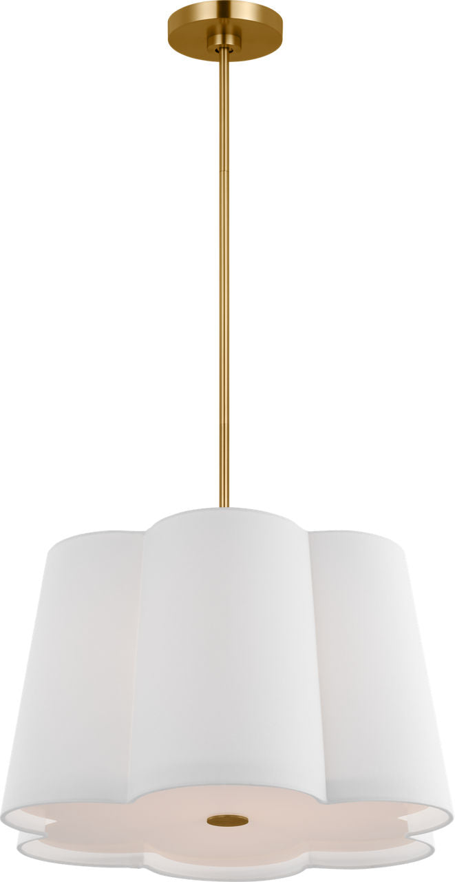 Bronte Medium Hanging Shade Burnished Brass