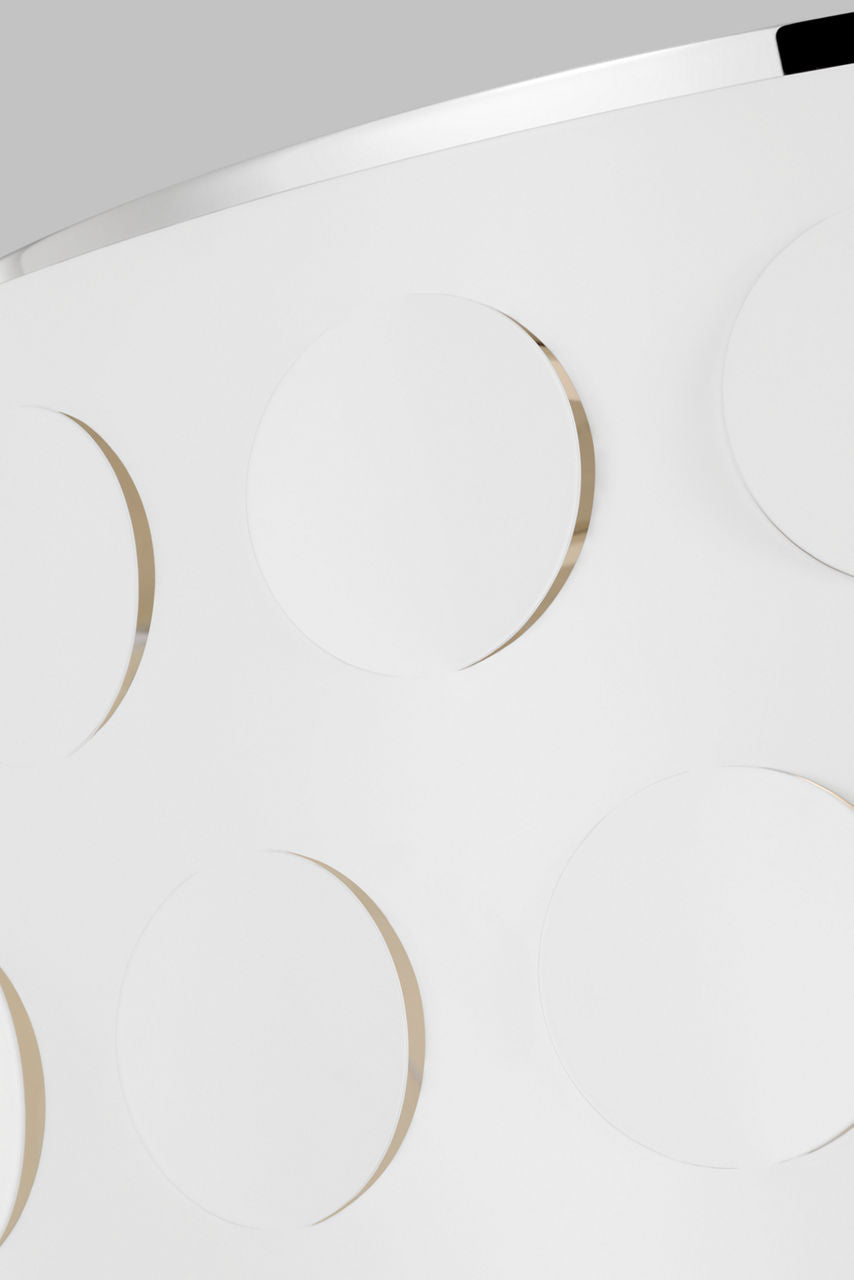 Dottie Large Flush Mount Polished Nickel