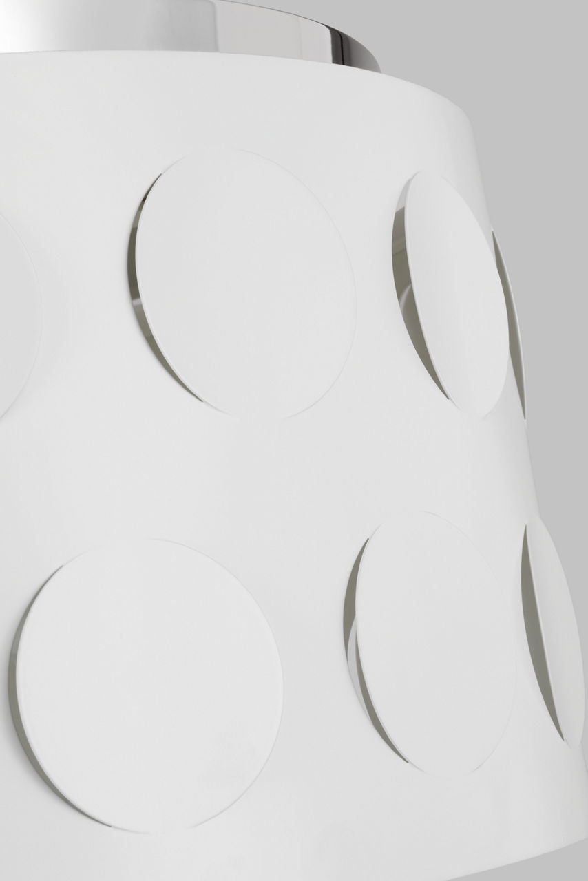 Dottie Medium Flush Mount Polished Nickel