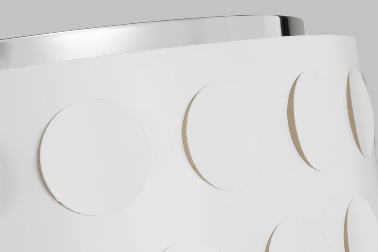 Dottie Large Flush Mount Polished Nickel
