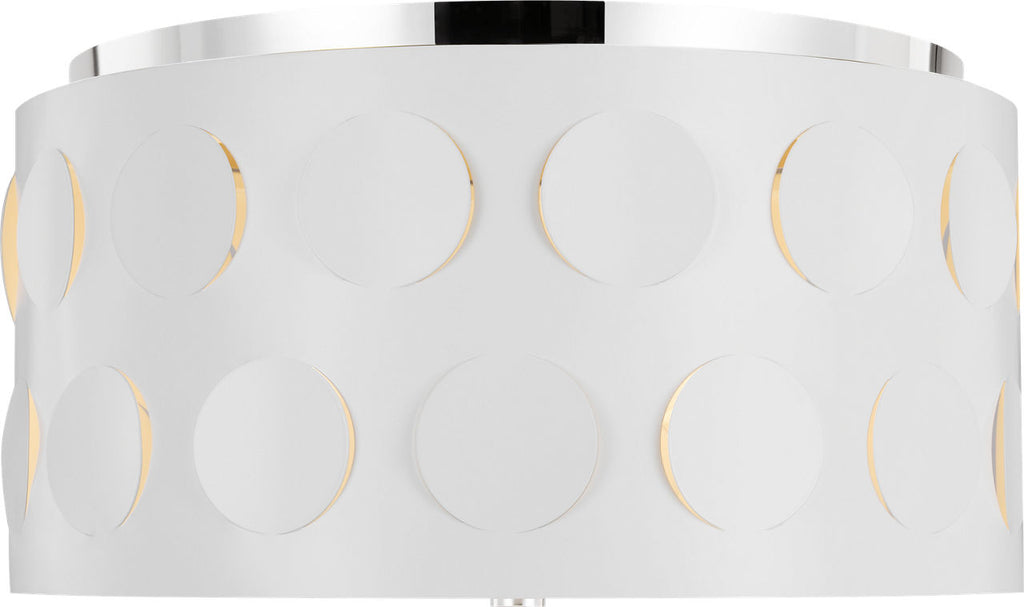 Dottie Medium Flush Mount Polished Nickel