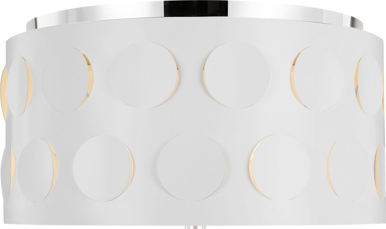 Dottie Medium Flush Mount Polished Nickel