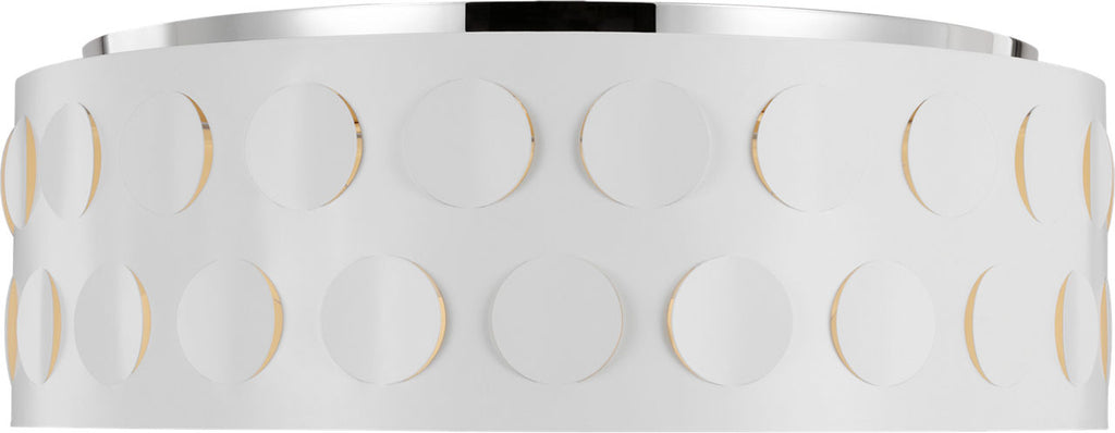 Dottie Large Flush Mount Polished Nickel