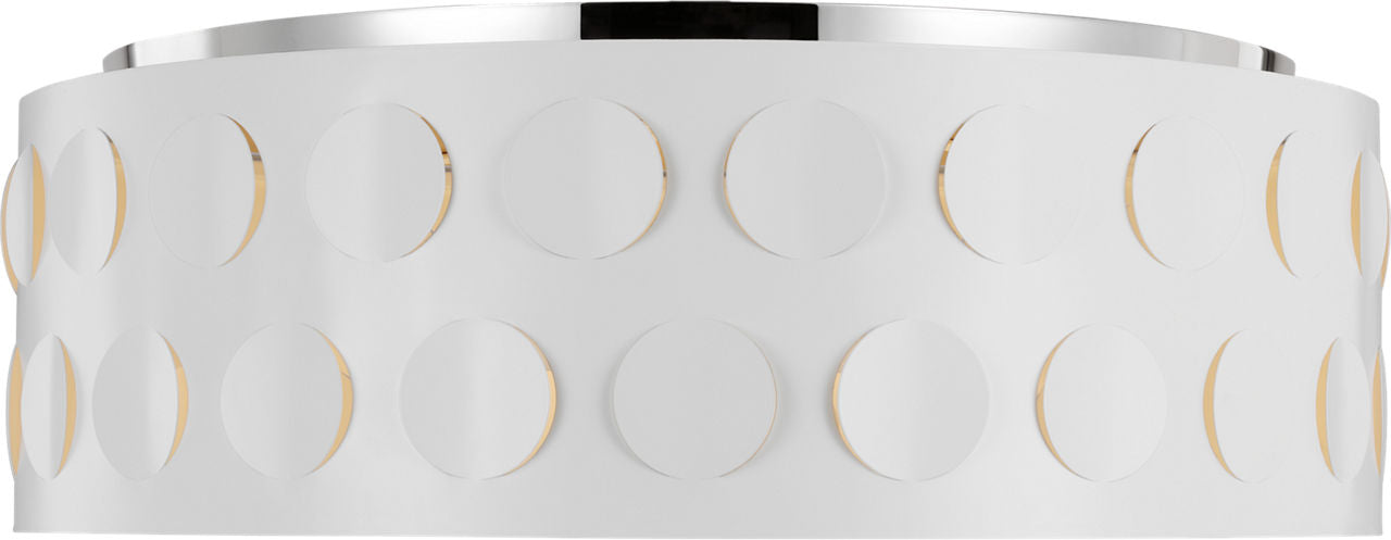 Dottie Large Flush Mount Polished Nickel