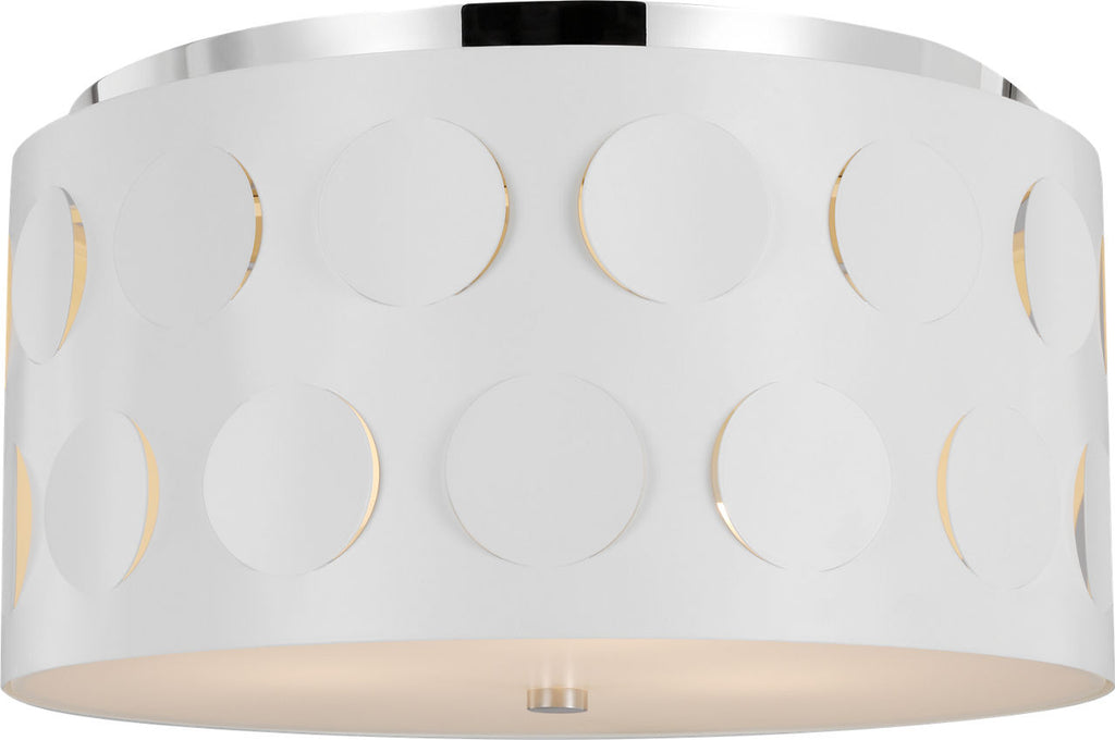 Dottie Medium Flush Mount Polished Nickel