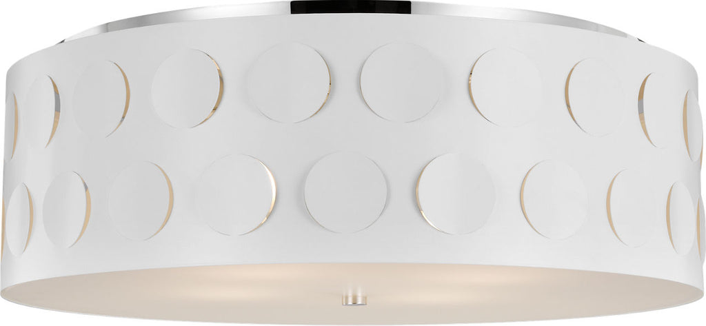 Dottie Large Flush Mount Polished Nickel