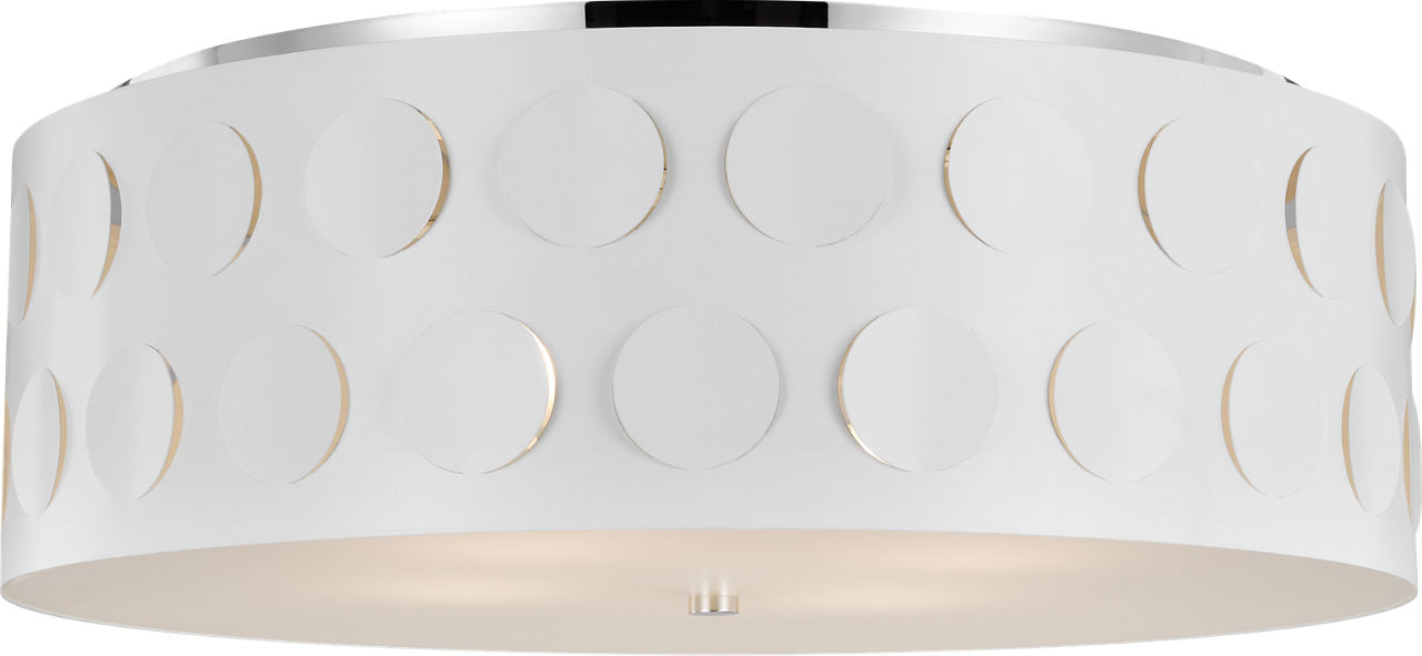 Dottie Large Flush Mount Polished Nickel