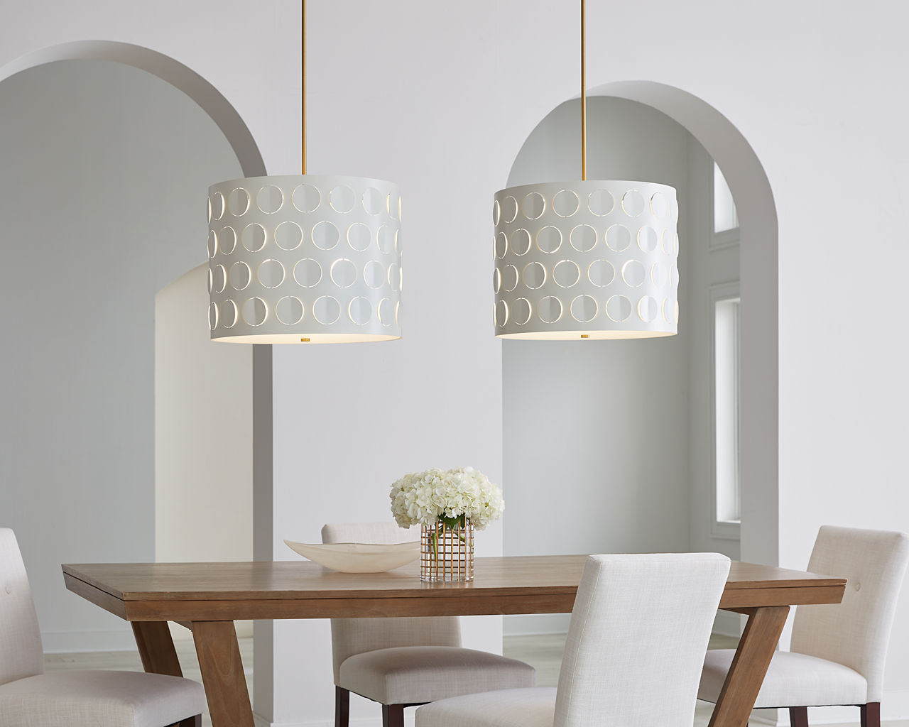 Dottie Large Pendant Burnished Brass