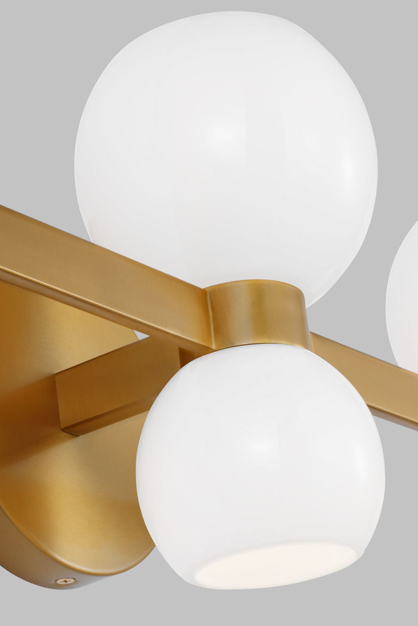 Londyn Six Light Vanity Burnished Brass
