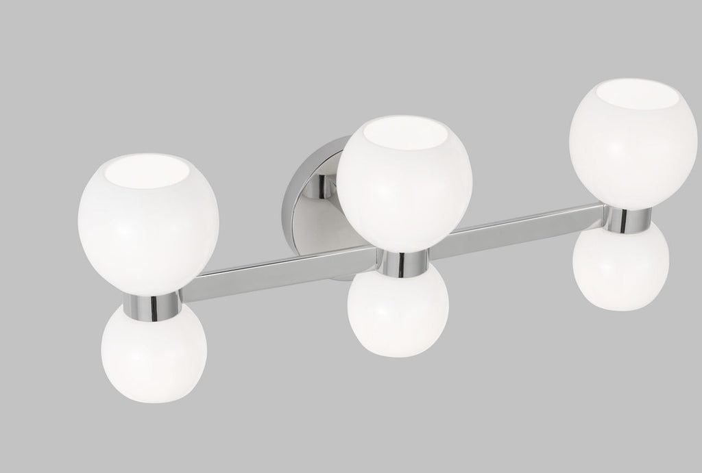 Londyn Six Light Vanity Polished Nickel