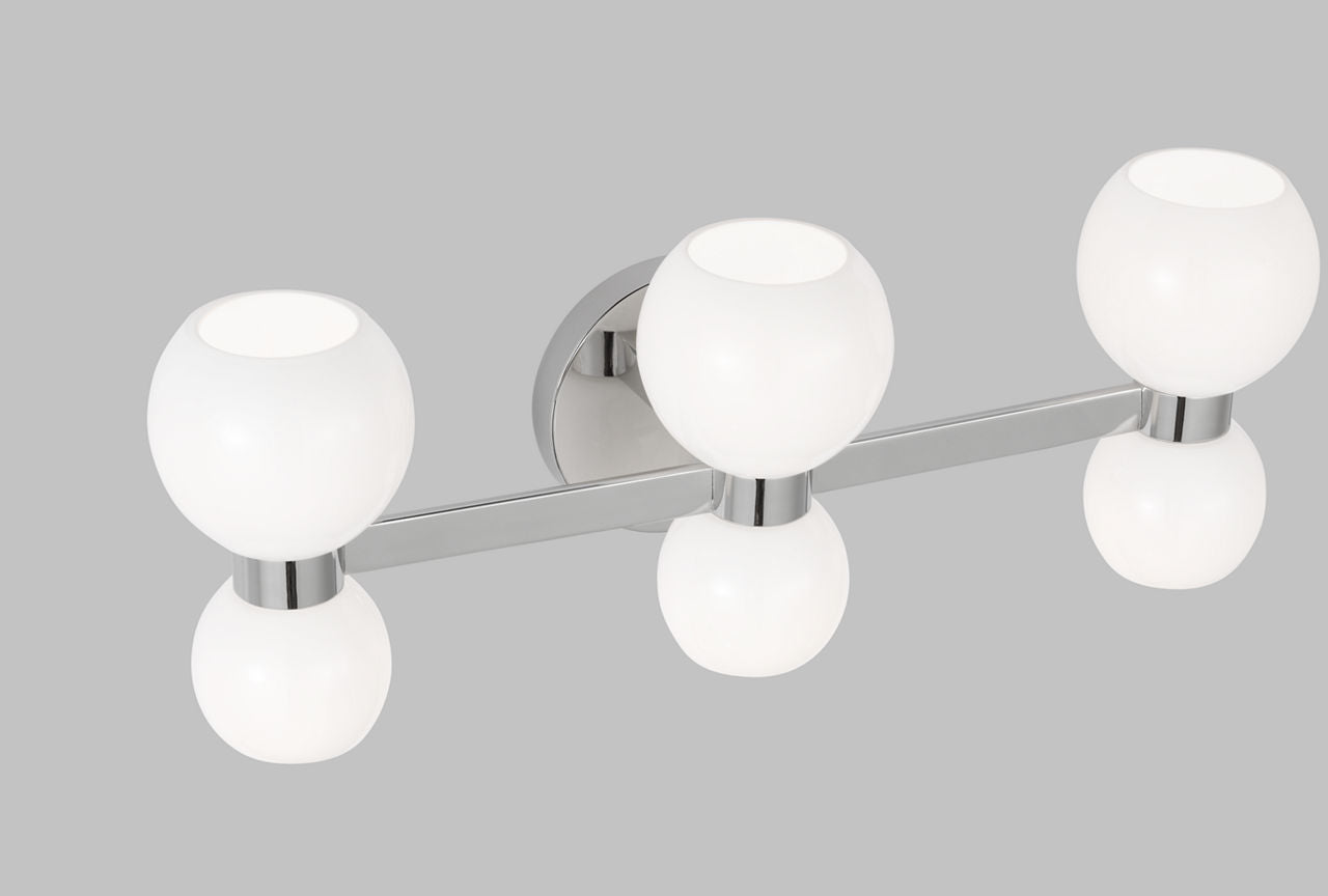 Londyn Six Light Vanity Polished Nickel