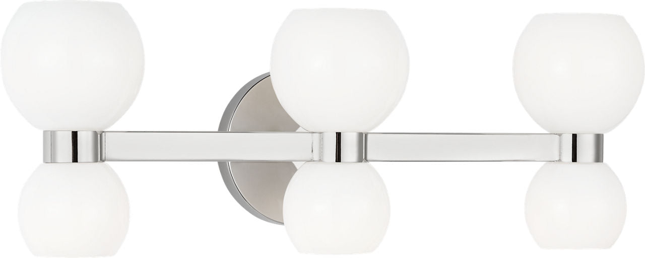 Londyn Six Light Vanity Polished Nickel