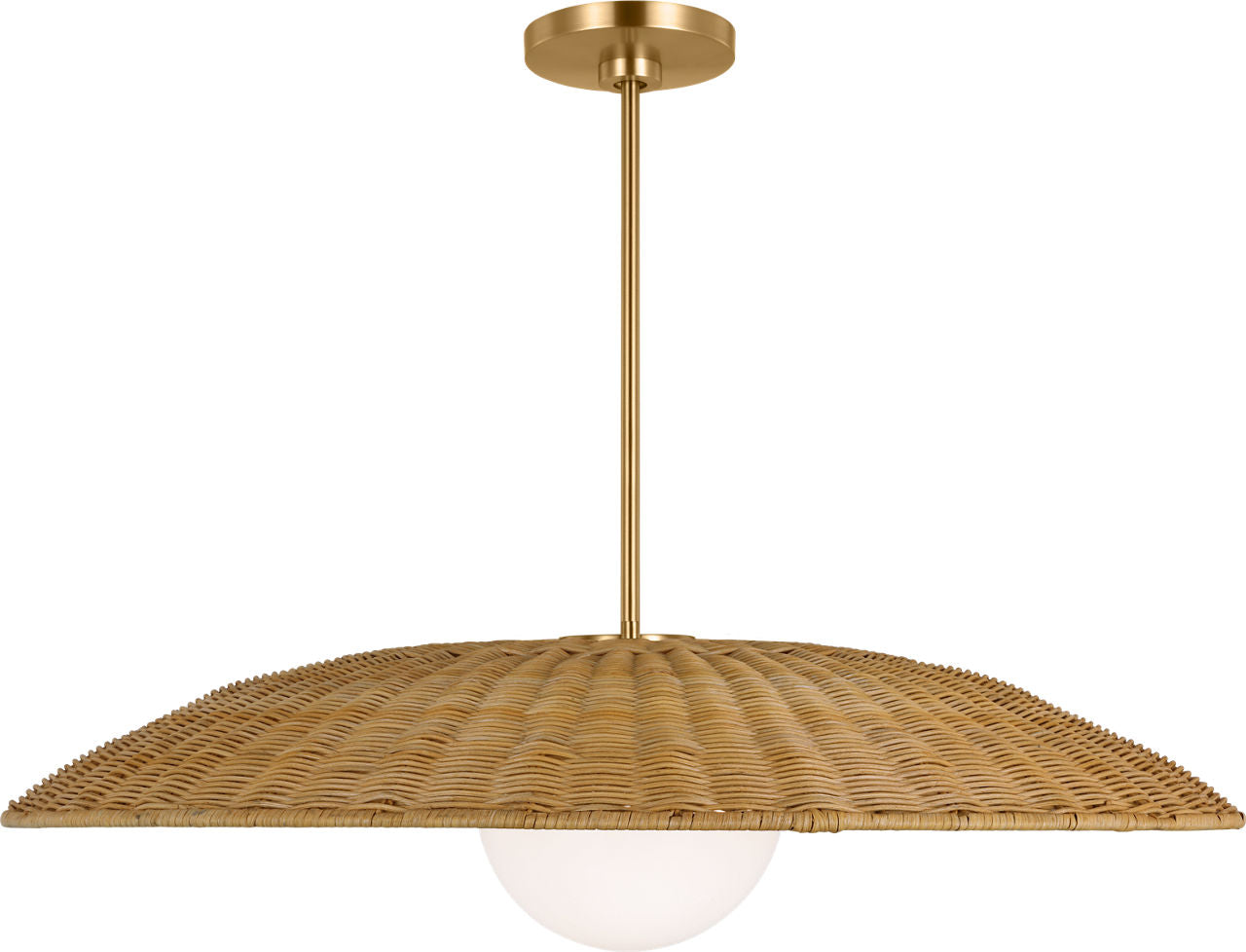 Mari Extra Large Pendant Burnished Brass
