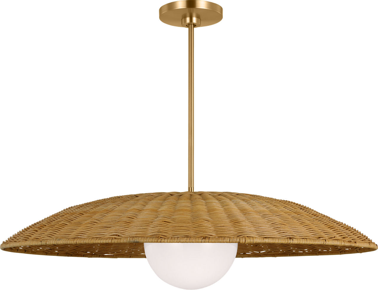 Mari Extra Large Pendant Burnished Brass
