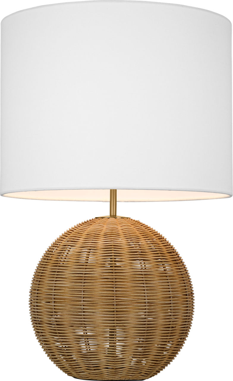 Mari Medium Table Lamp Rattan Bulbs Inc