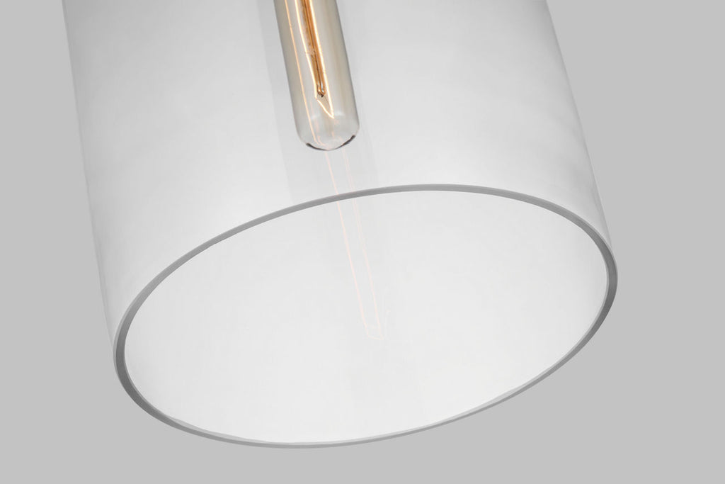 Monroe Cylinder Pendant | Burnished Brass