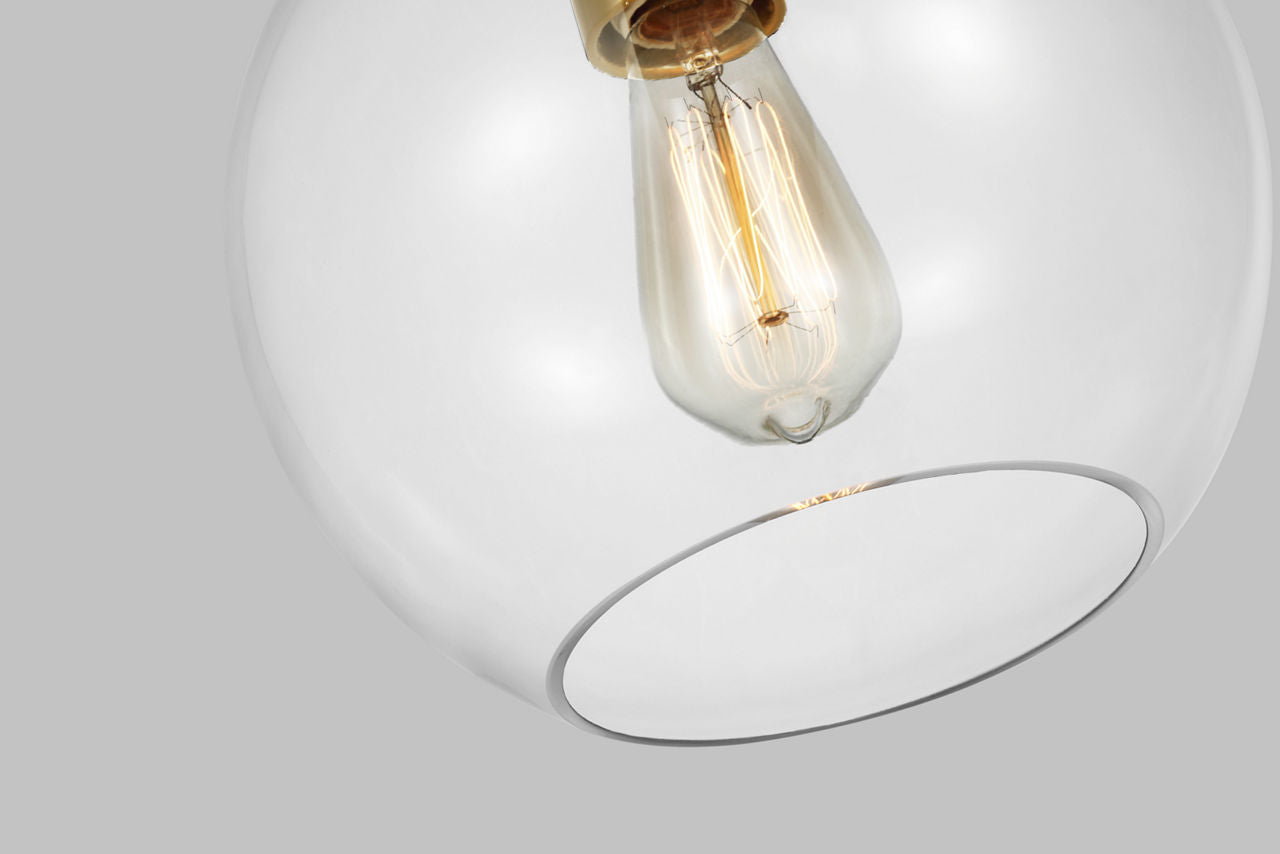 Monroe Round Pendant | Burnished Brass