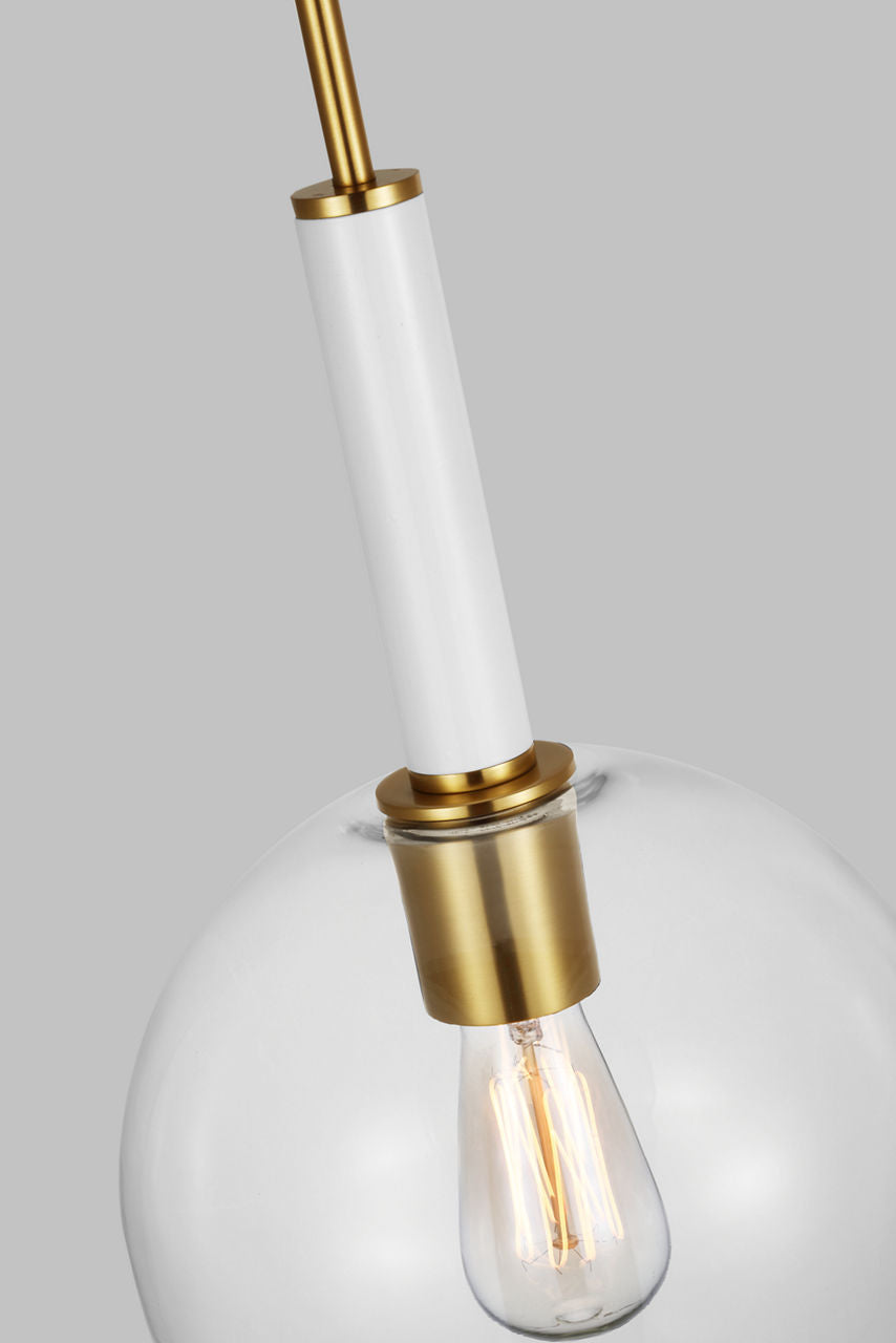 Monroe Round Pendant | Burnished Brass