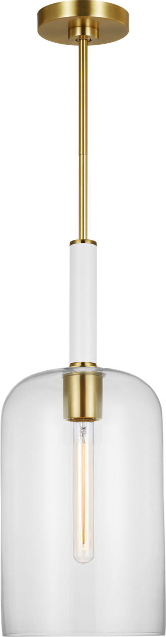 Monroe Cylinder Pendant | Burnished Brass