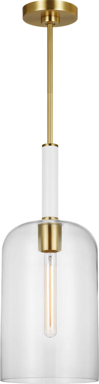 Monroe Cylinder Pendant | Burnished Brass