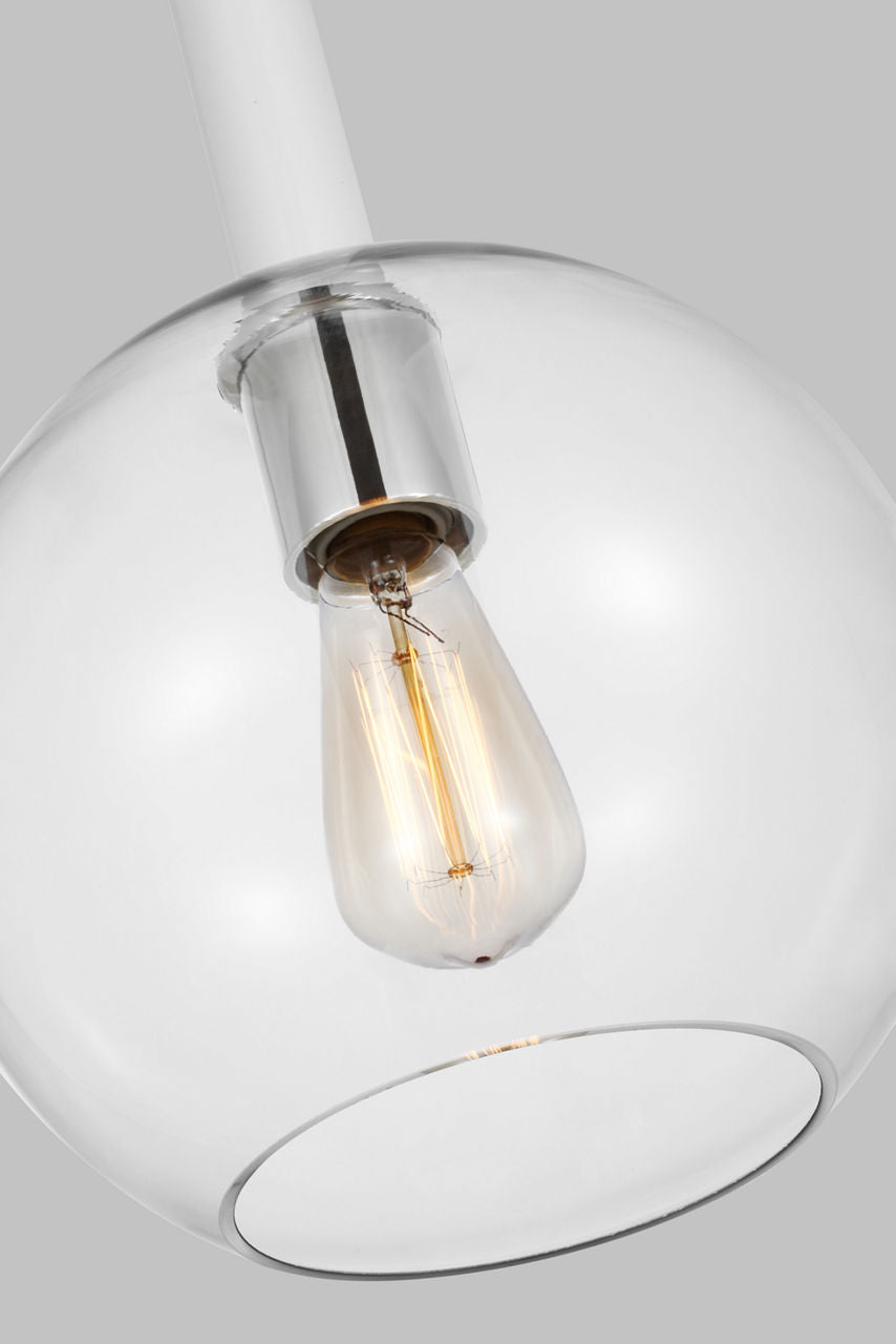 Monroe Round Pendant | Polished Nickel