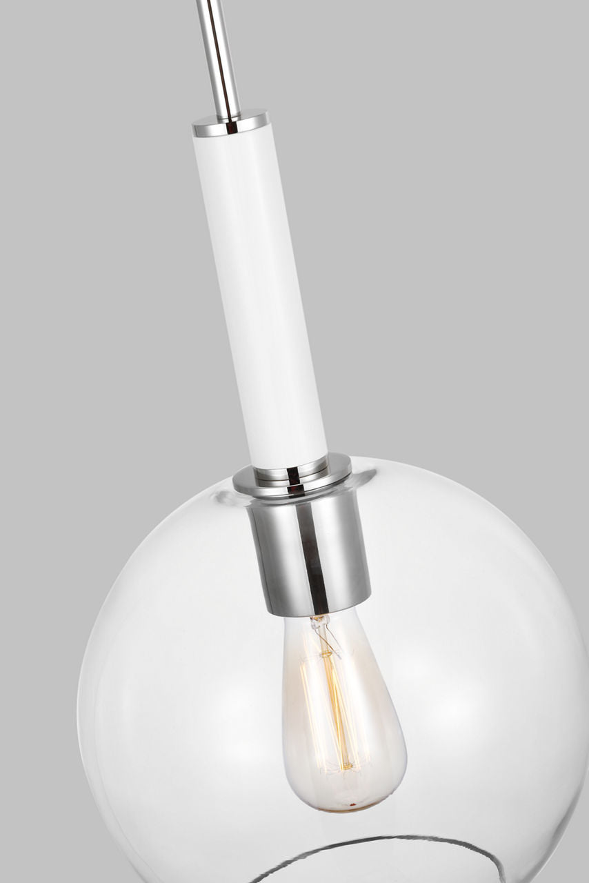 Monroe Round Pendant | Polished Nickel
