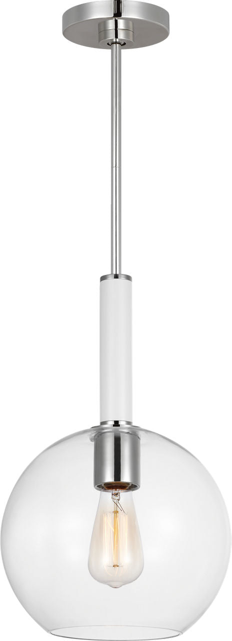 Monroe Round Pendant | Polished Nickel