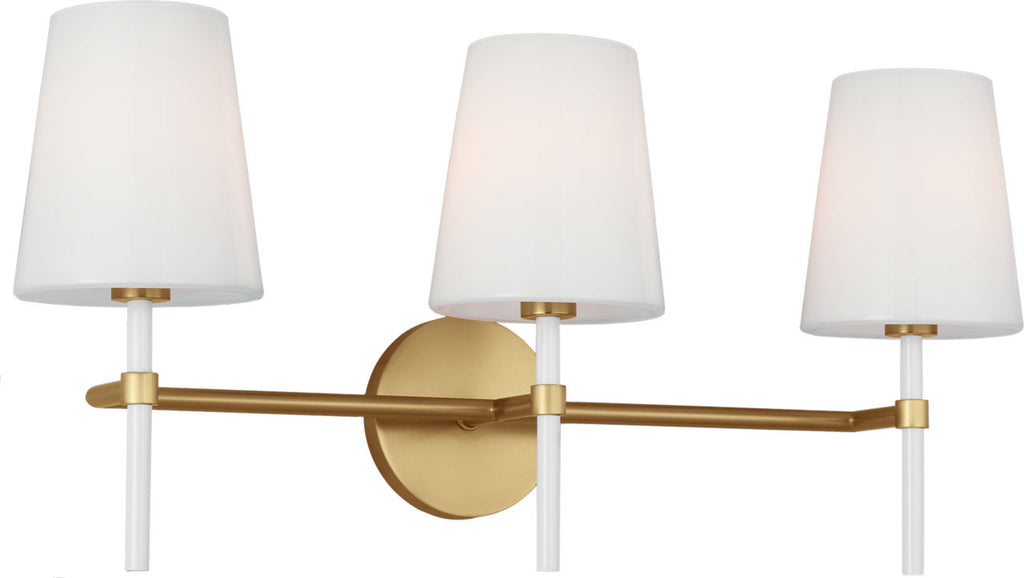 Monroe 3-Light Bath Sconce | Burnished Brass