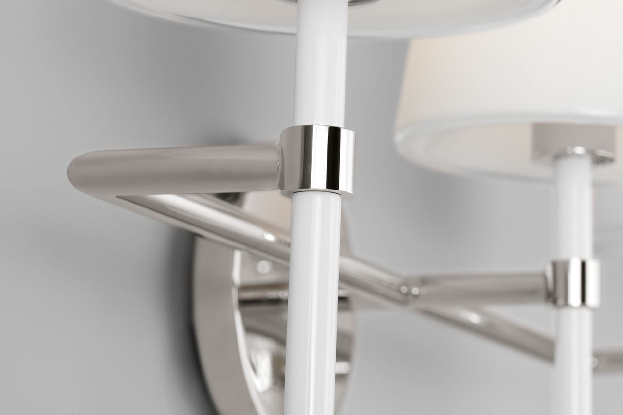 Monroe 3-Light Bath Sconce | Polished Nickel