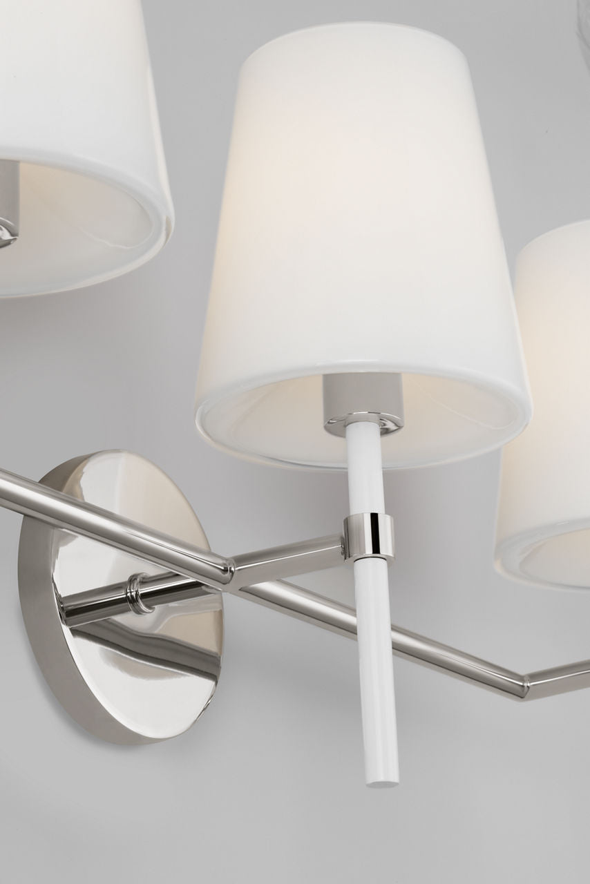 Monroe 3-Light Bath Sconce | Polished Nickel