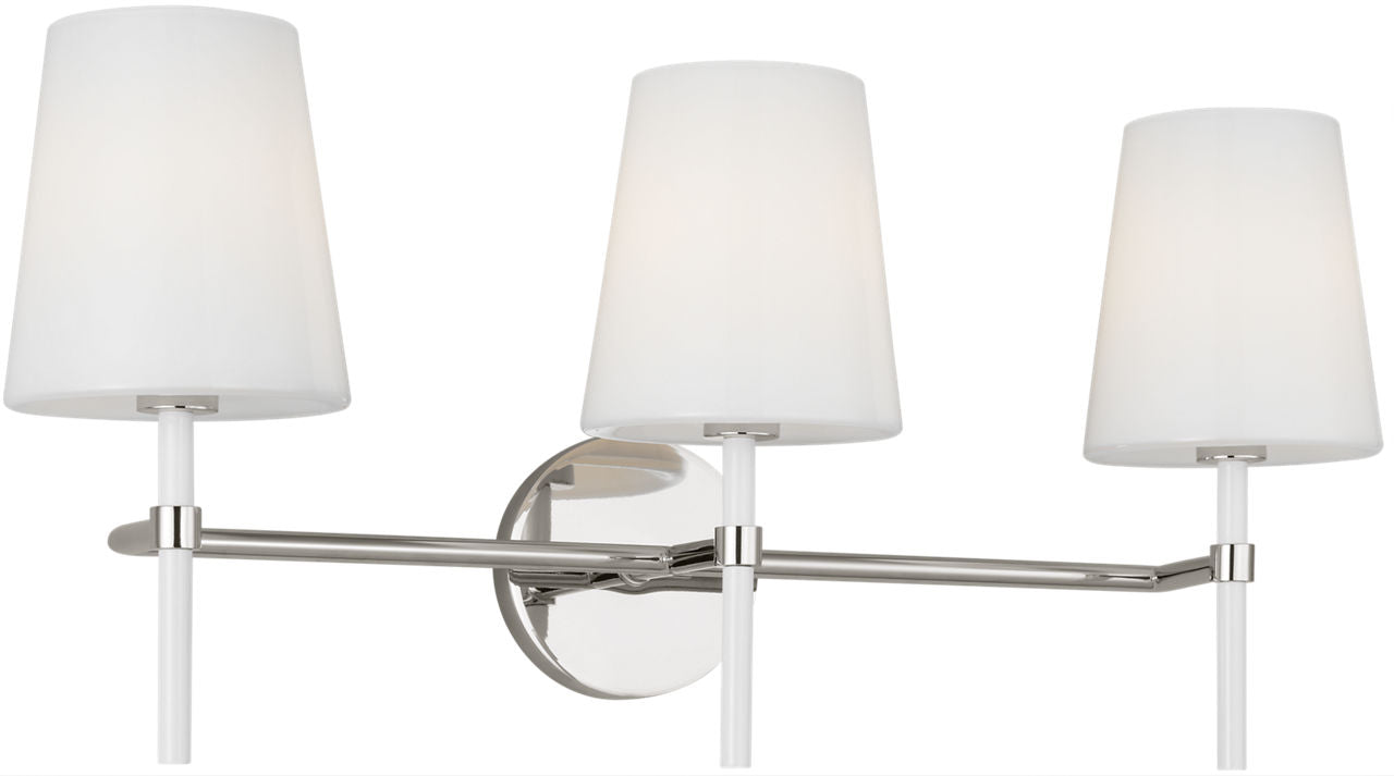 Monroe 3-Light Bath Sconce | Polished Nickel